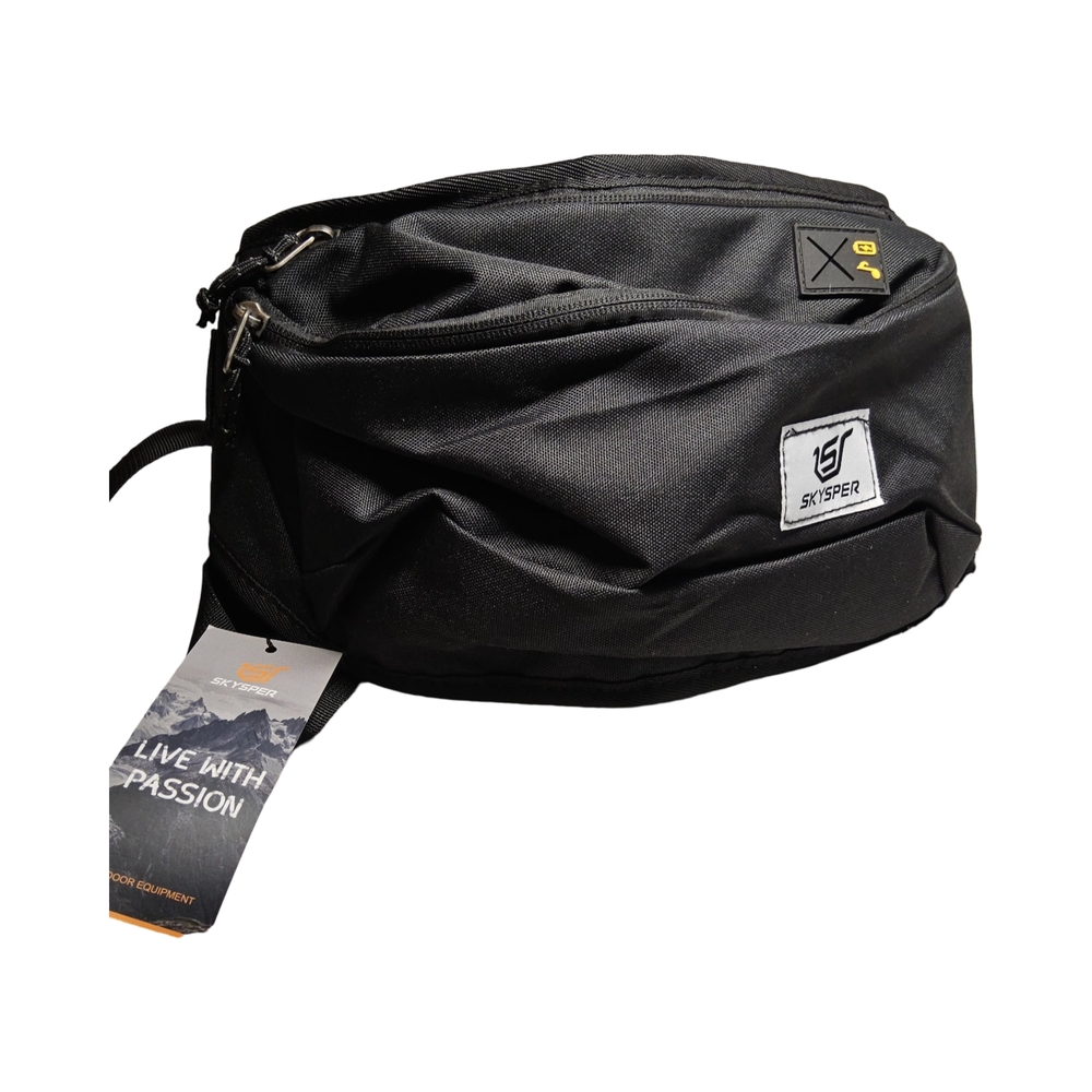 NWOT Sleek Skysper Black Belt Bag with RFID